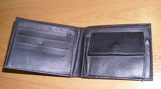Euro peňaženka a euro mešec - Lacná peňaženka - imitácia čiernej jemnej kože -- Gessner