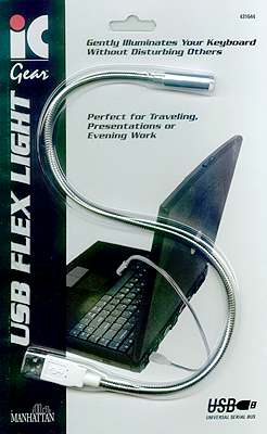 USB lampa strieborná pre notebook