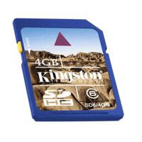 Kingston SD High Capacity card 4GB Class6