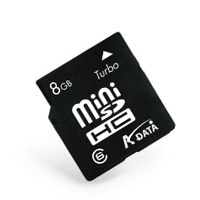 Mini SD karty (Mini SecureDigital card) - A-DATA Mini SecureDigital card 4GB class6 +adapter