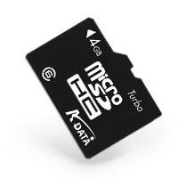mikroSD karty (SecureDigital card) - Adata Micro SecureDigital HC 4GB class 6