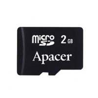 MP3 prehrávač do 5GB - Apacer Micro SecureDigital card 2GB