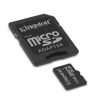 MP3 prehrávač do 5GB - KINGSTON MicroSD Card 2GB + adapter
