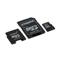 mikroSD karty (SecureDigital card) - KINGSTON MicroSD HC Card 4GB + 2 adapter